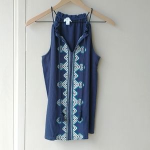 Market & Spruce Tank with Embroidery, size M
